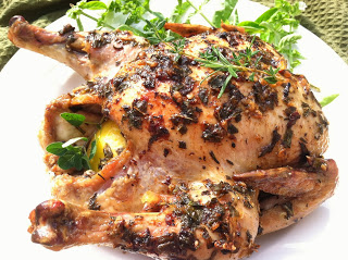 Garlic and Herb Roasted Whole Chicken